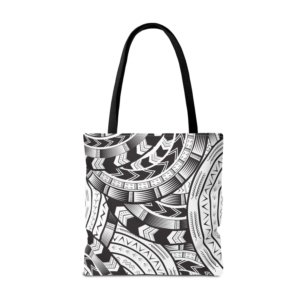 Black and White Tatau Tote Bag