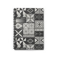 Maluelue (Black & Grey) Spiral Notebook