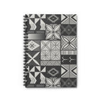 Maluelue (Black & Grey) Spiral Notebook