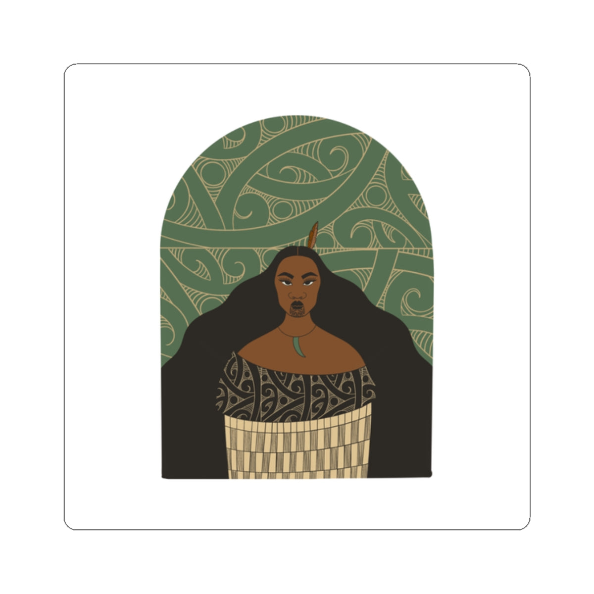 Maori Wahine Sticker