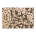 Black and White Tatau Door Mat