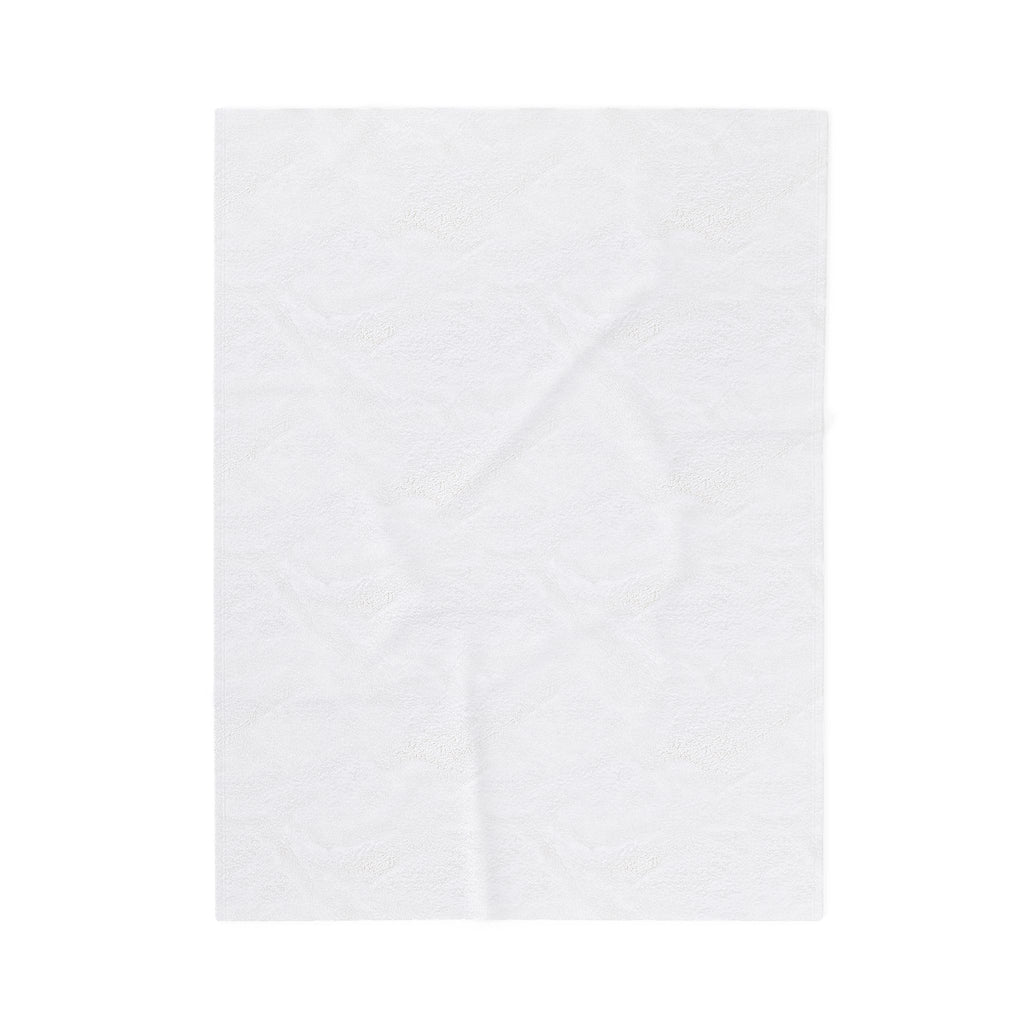 Black and White Tatau Velveteen Plush Blanket