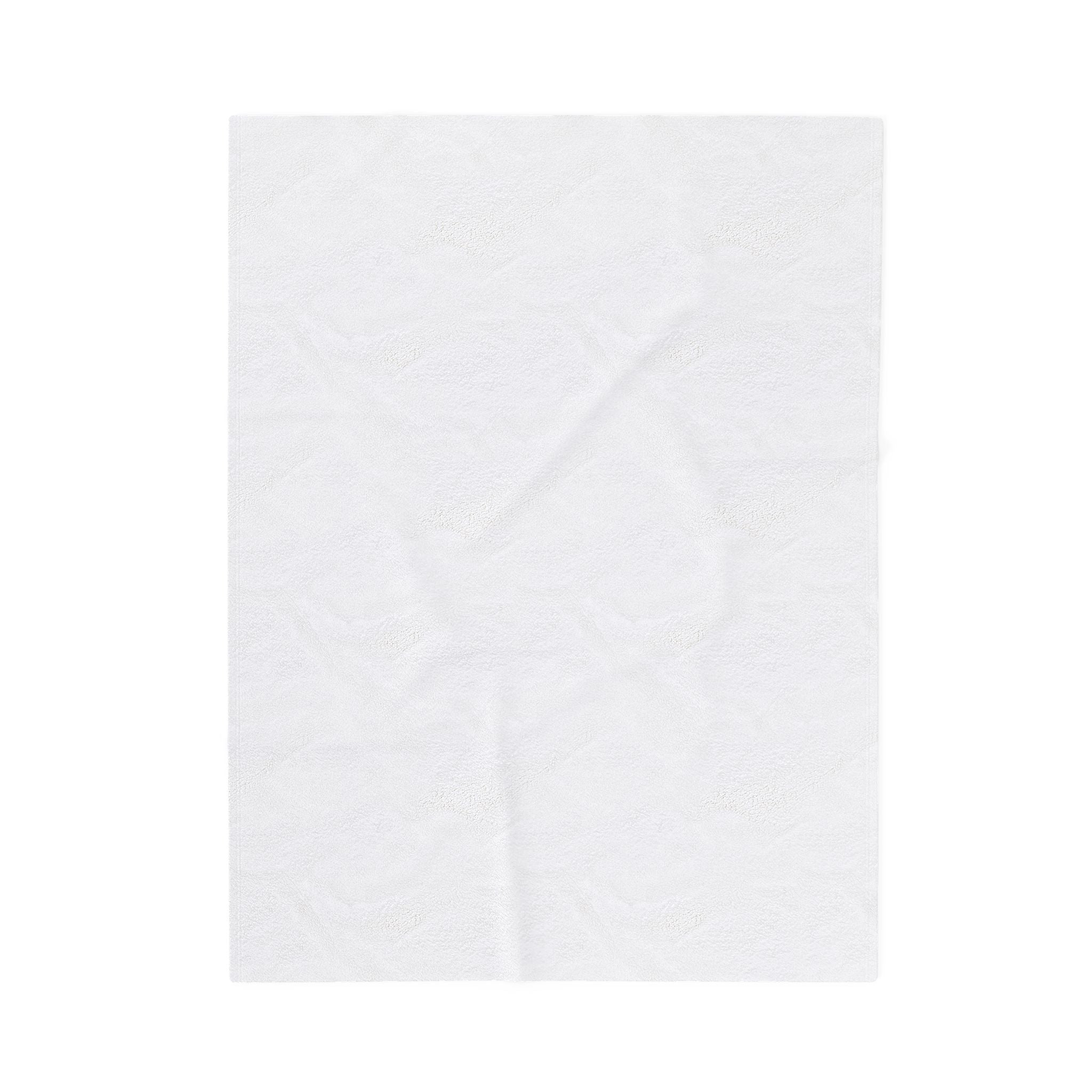 Black and White Tatau Velveteen Plush Blanket