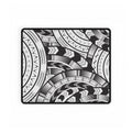 Black and White Tatau Desk Mat