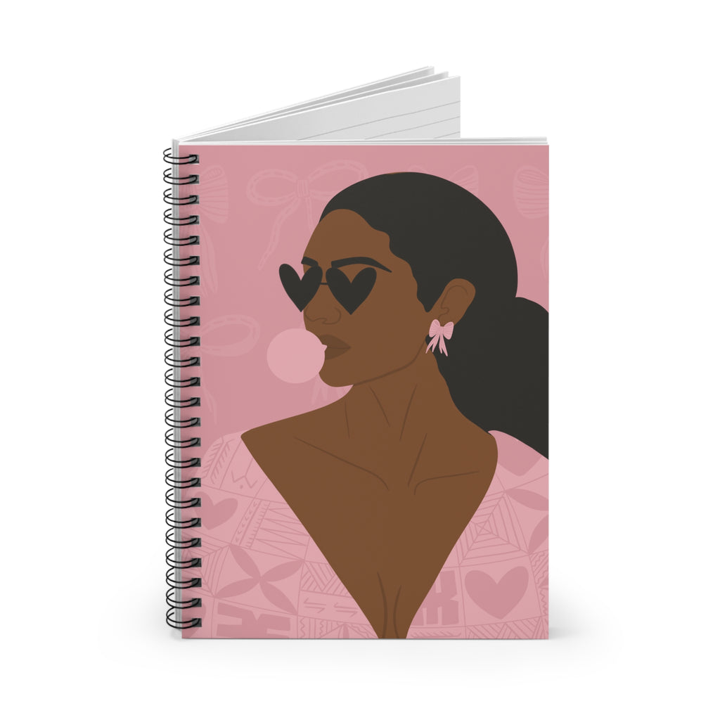 Power in Pink Spiral Notebook