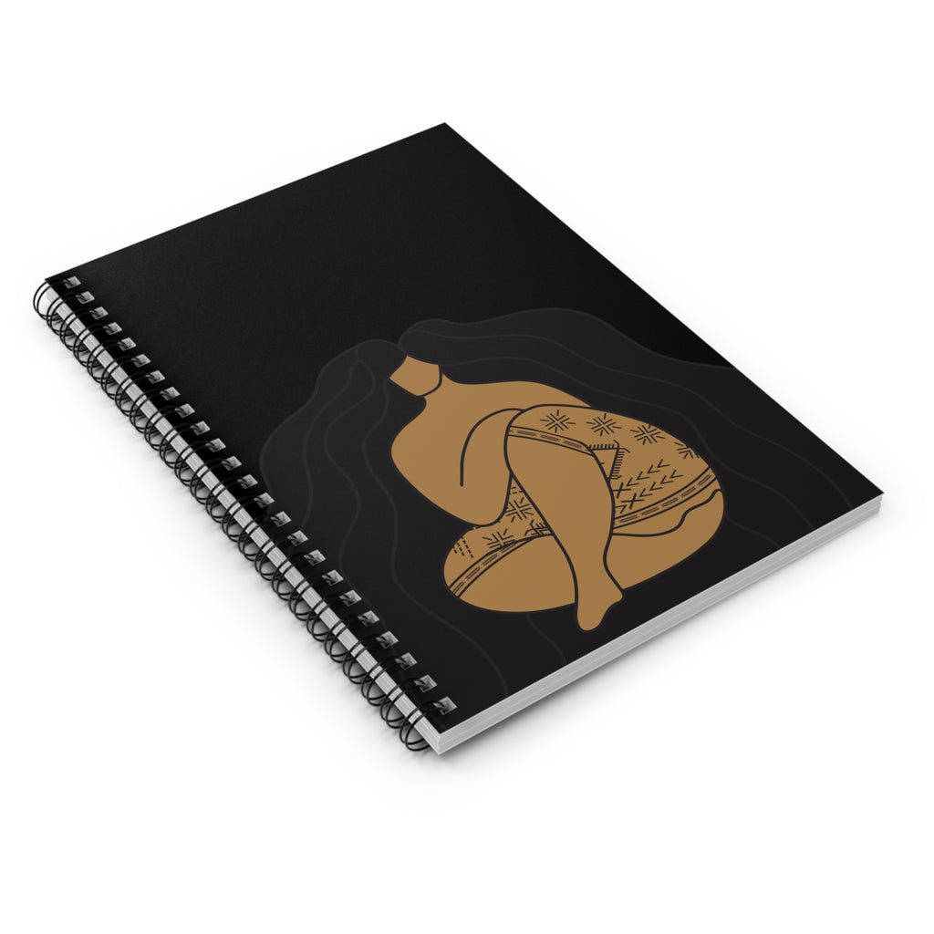 Samoan Malu and Long Hair Don't Care Spiral Notebook