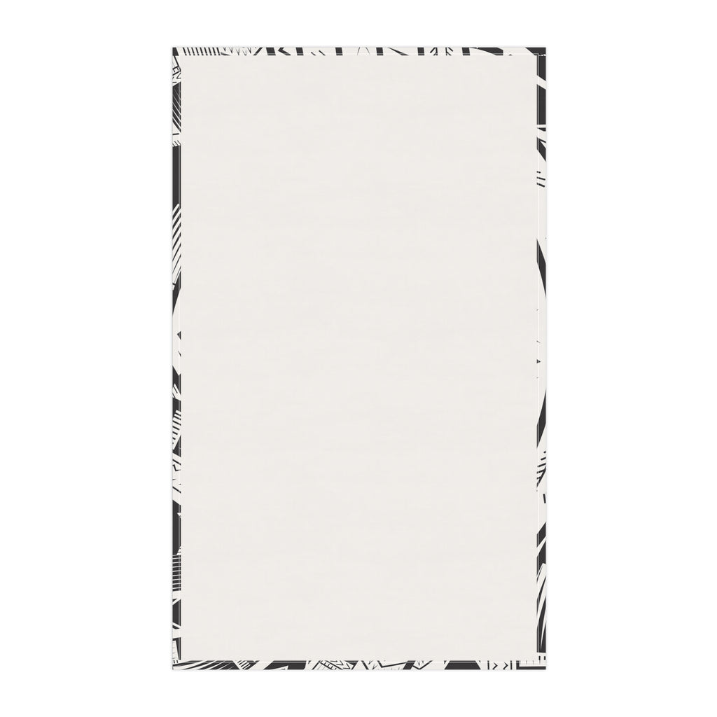 Black and White Tatau Tea Towel