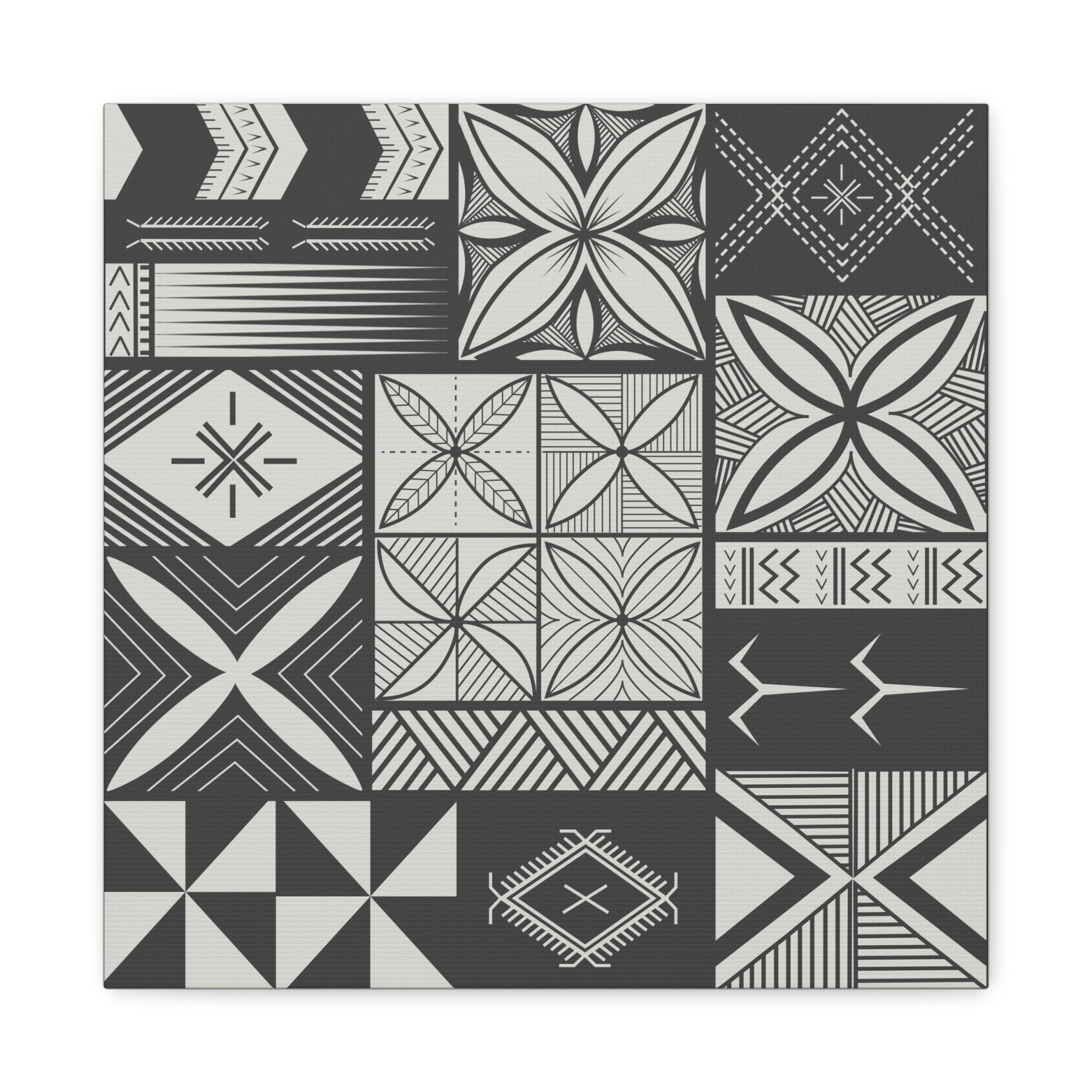 Maluelue (Black & Grey) Canvas