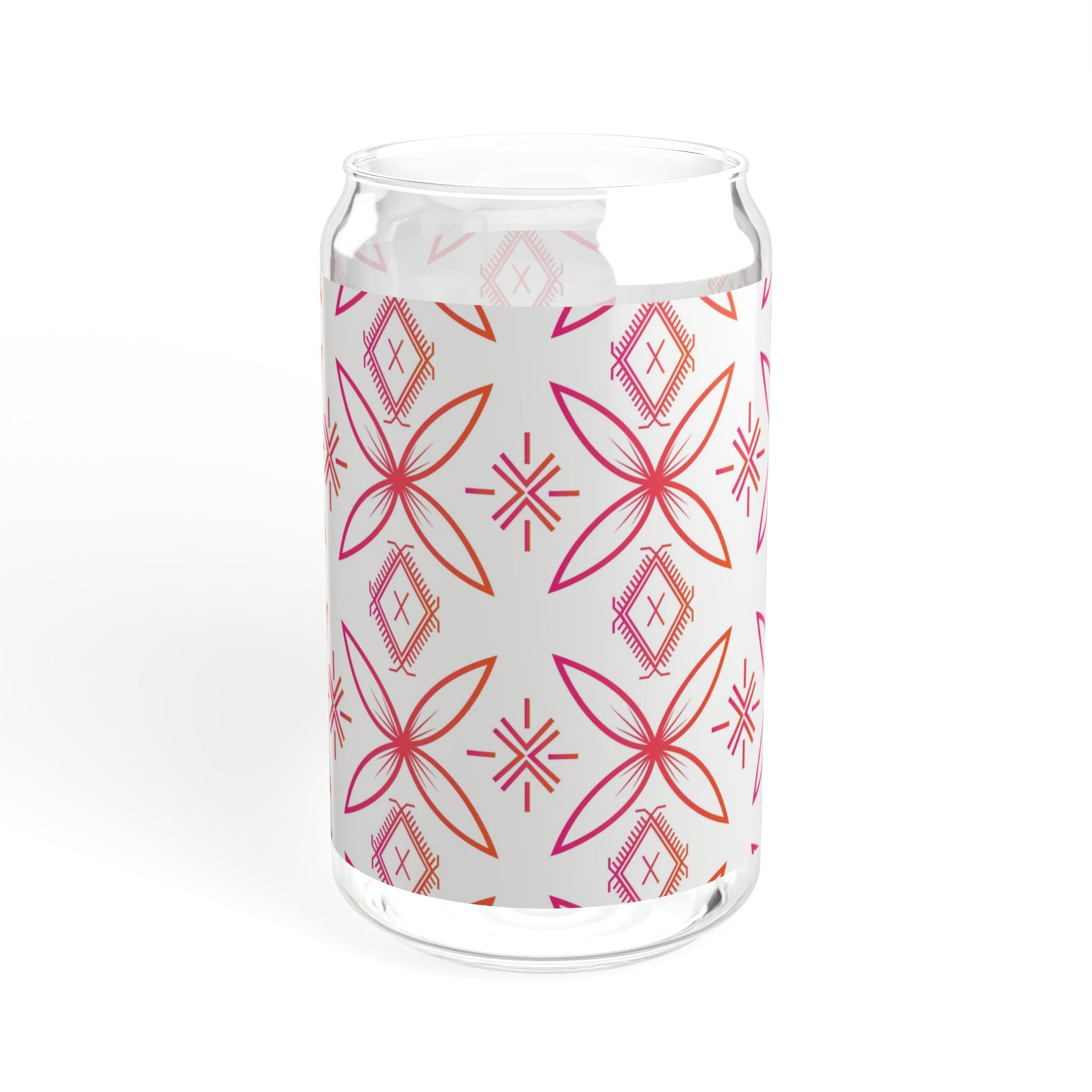 Fuli (Pink & Orange) Sipper Glass