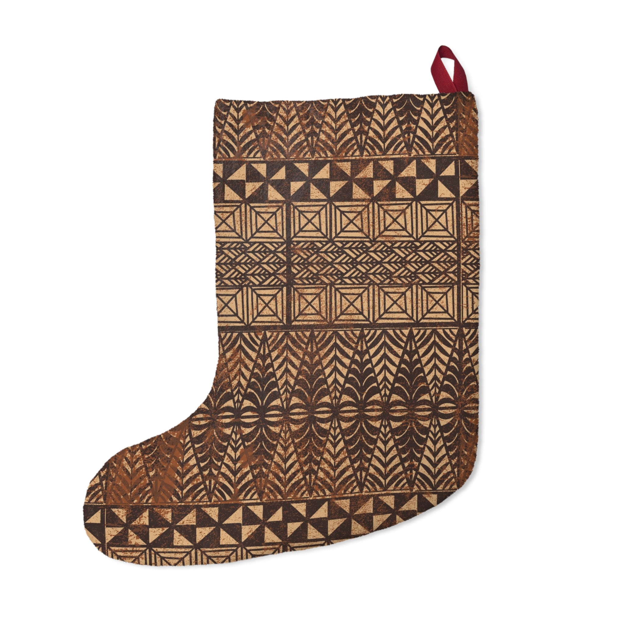 Tongan Ngatu Christmas Stocking