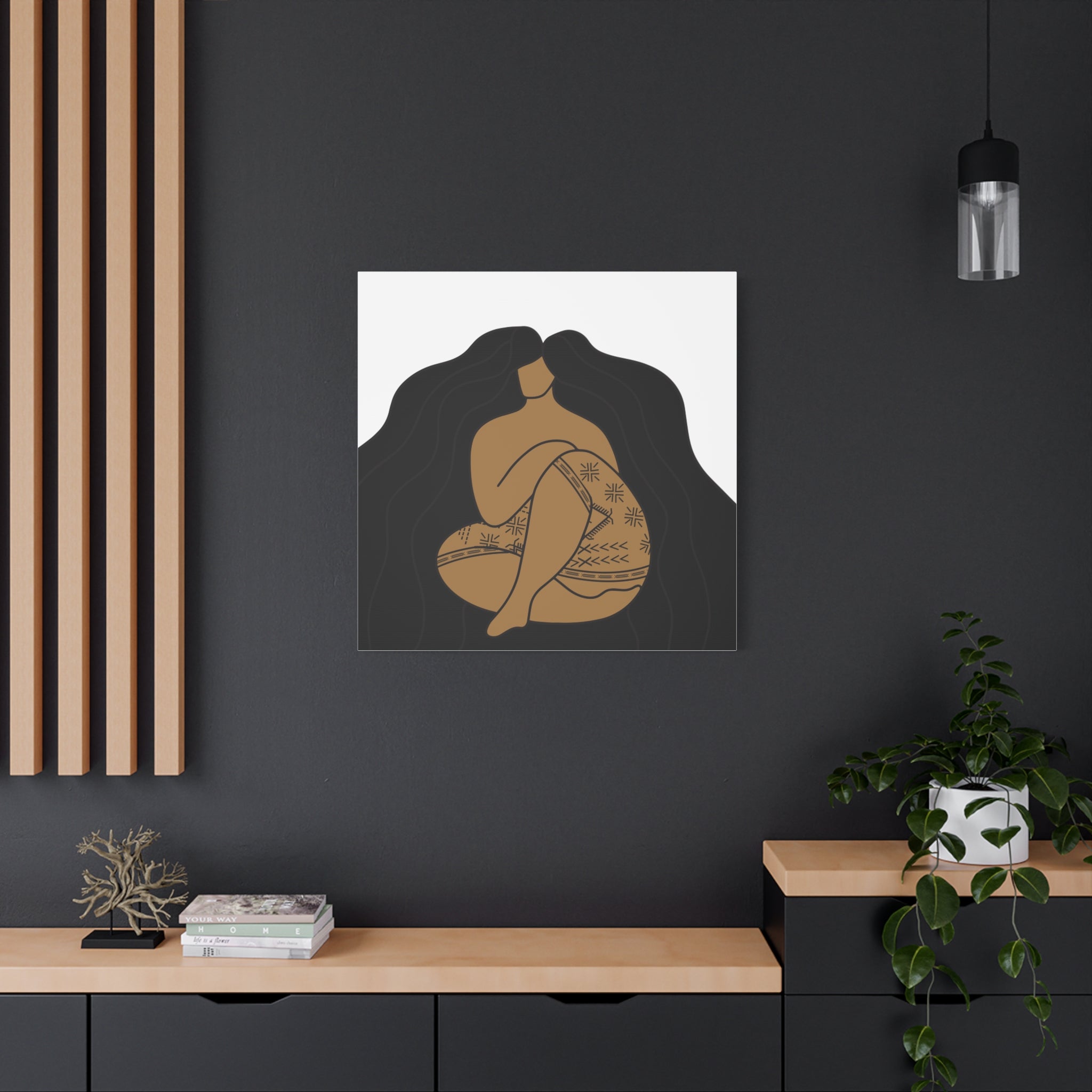 Samoan Malu and Long Hair Don't Care Canvas