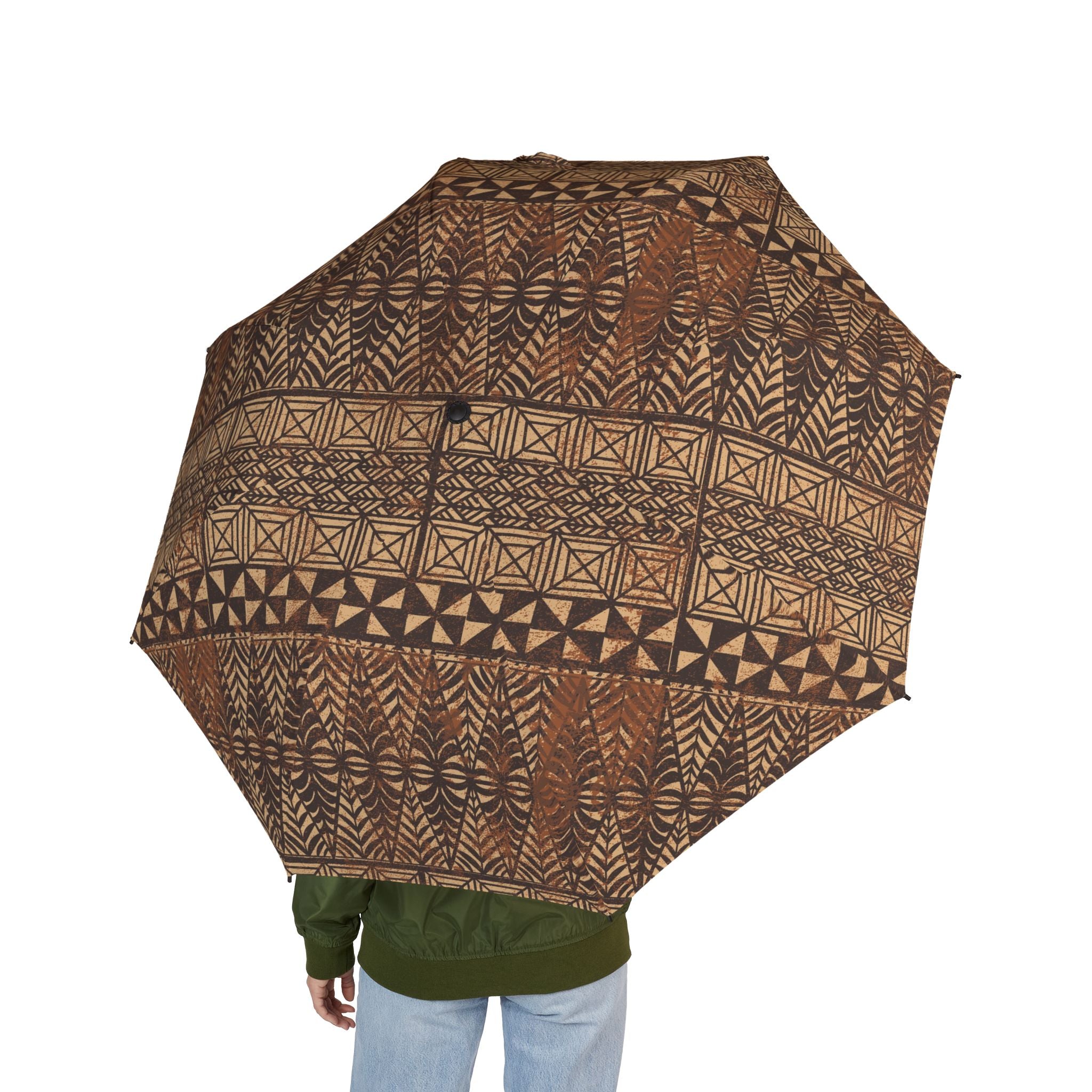 Tongan Ngatu Foldable Umbrella