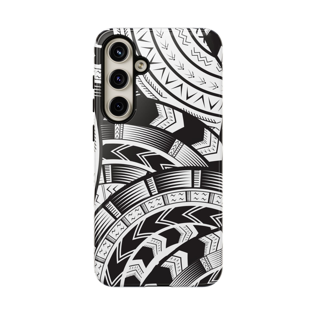 Black and White Tatau Phone Case