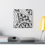 Black and White Tatau Canvas