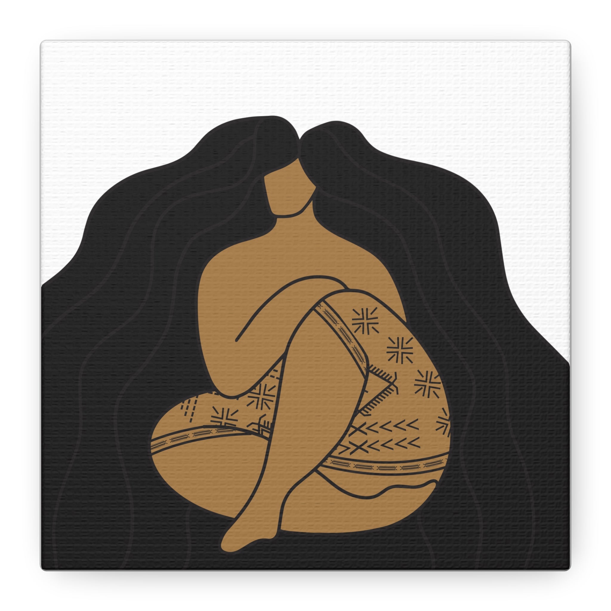 Samoan Malu and Long Hair Don't Care Canvas