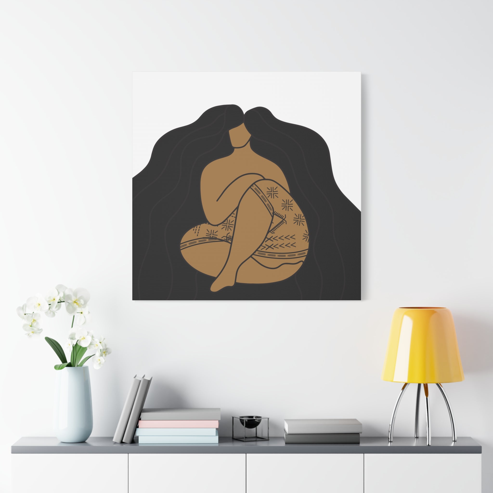 Samoan Malu and Long Hair Don't Care Canvas