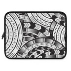 Black and White Tatau Laptop Sleeve