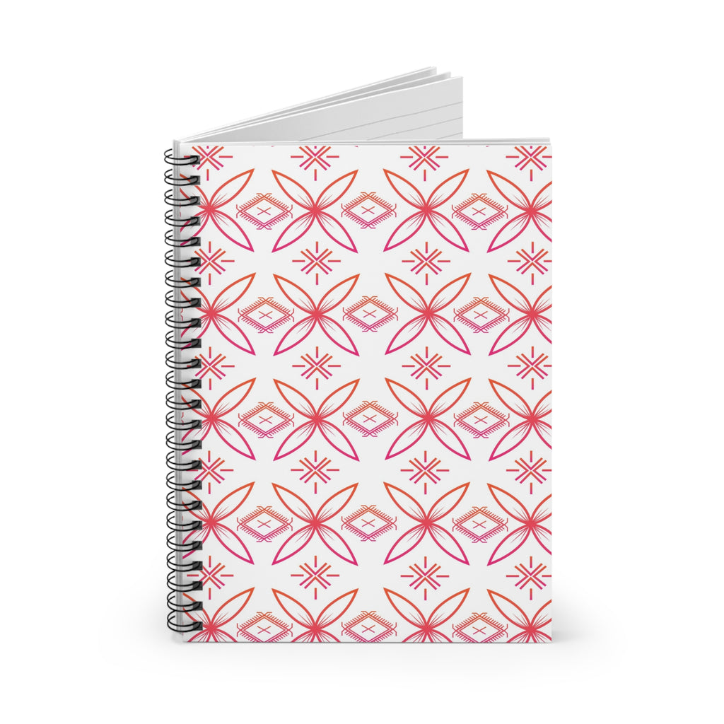 Fuli (Pink & Orange) Spiral Notebook