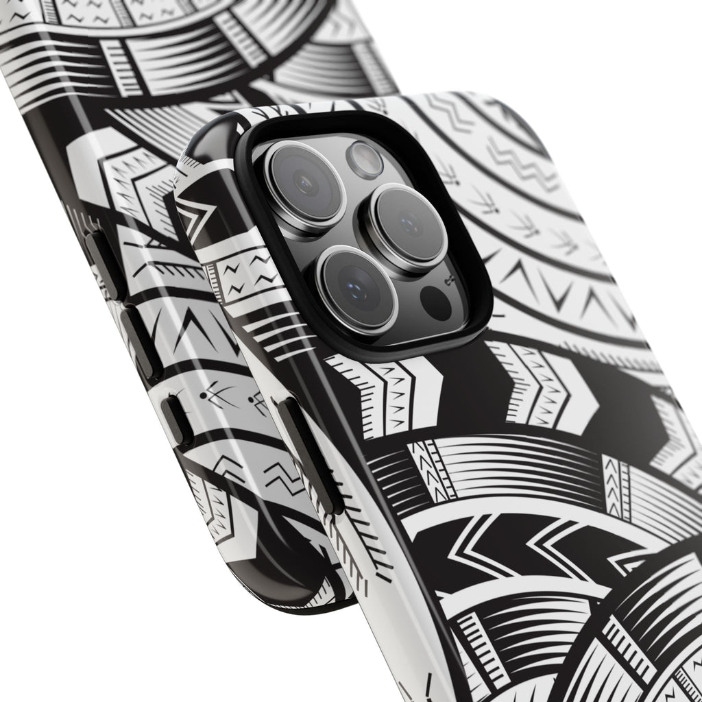 Black and White Tatau Phone Case