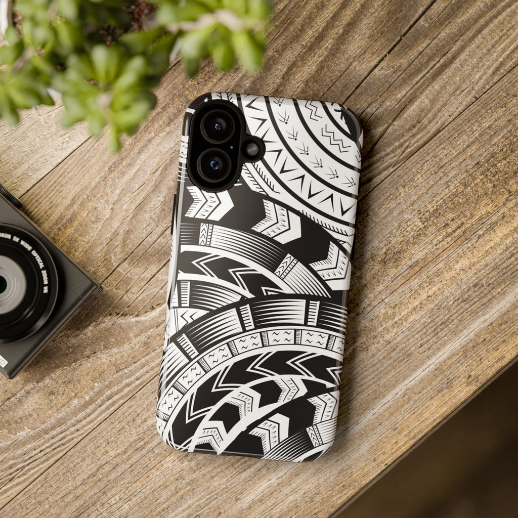 Black and White Tatau Phone Case