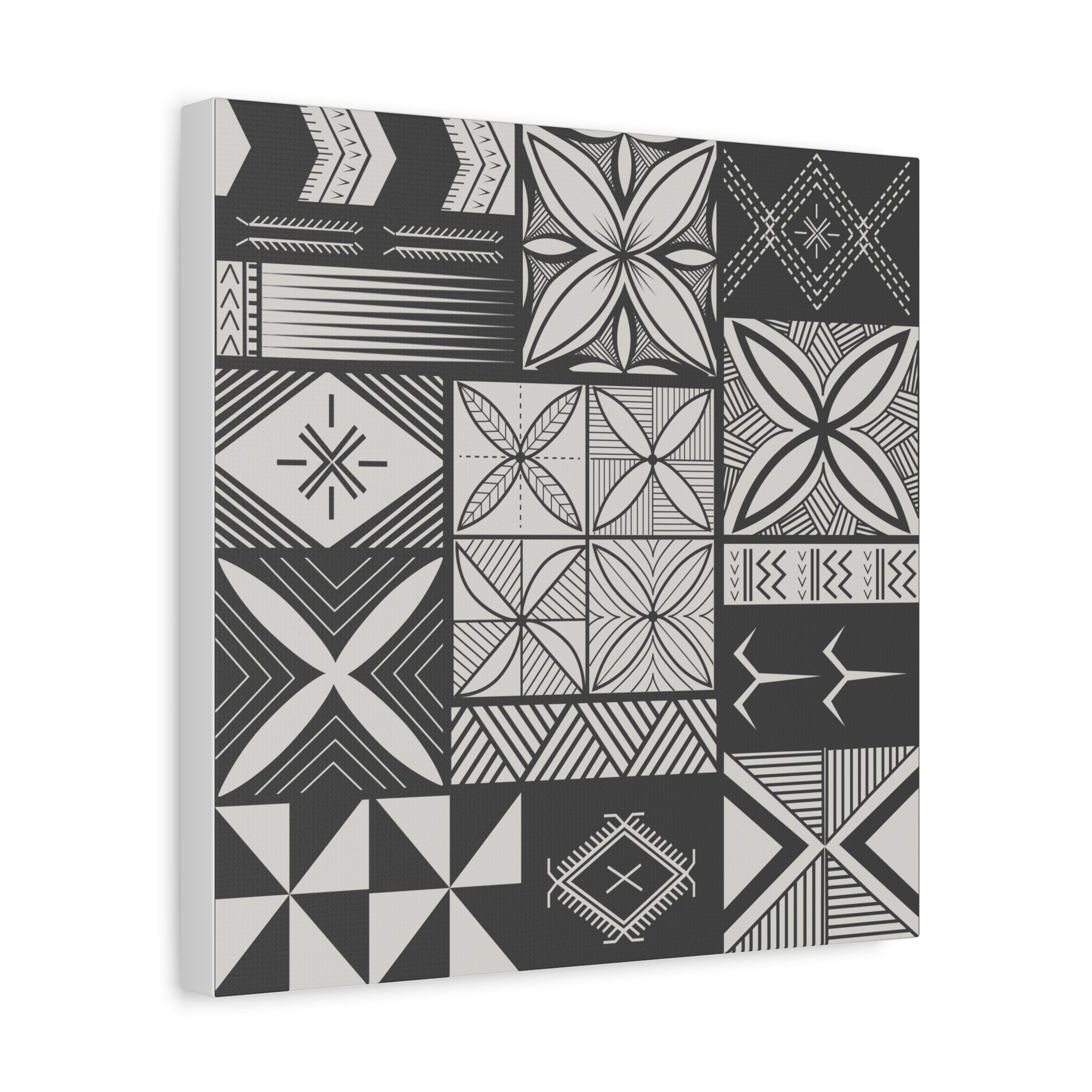 Maluelue (Black & Grey) Canvas
