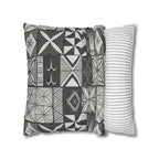 Maluelue (Black & Grey) Square Pillow Case