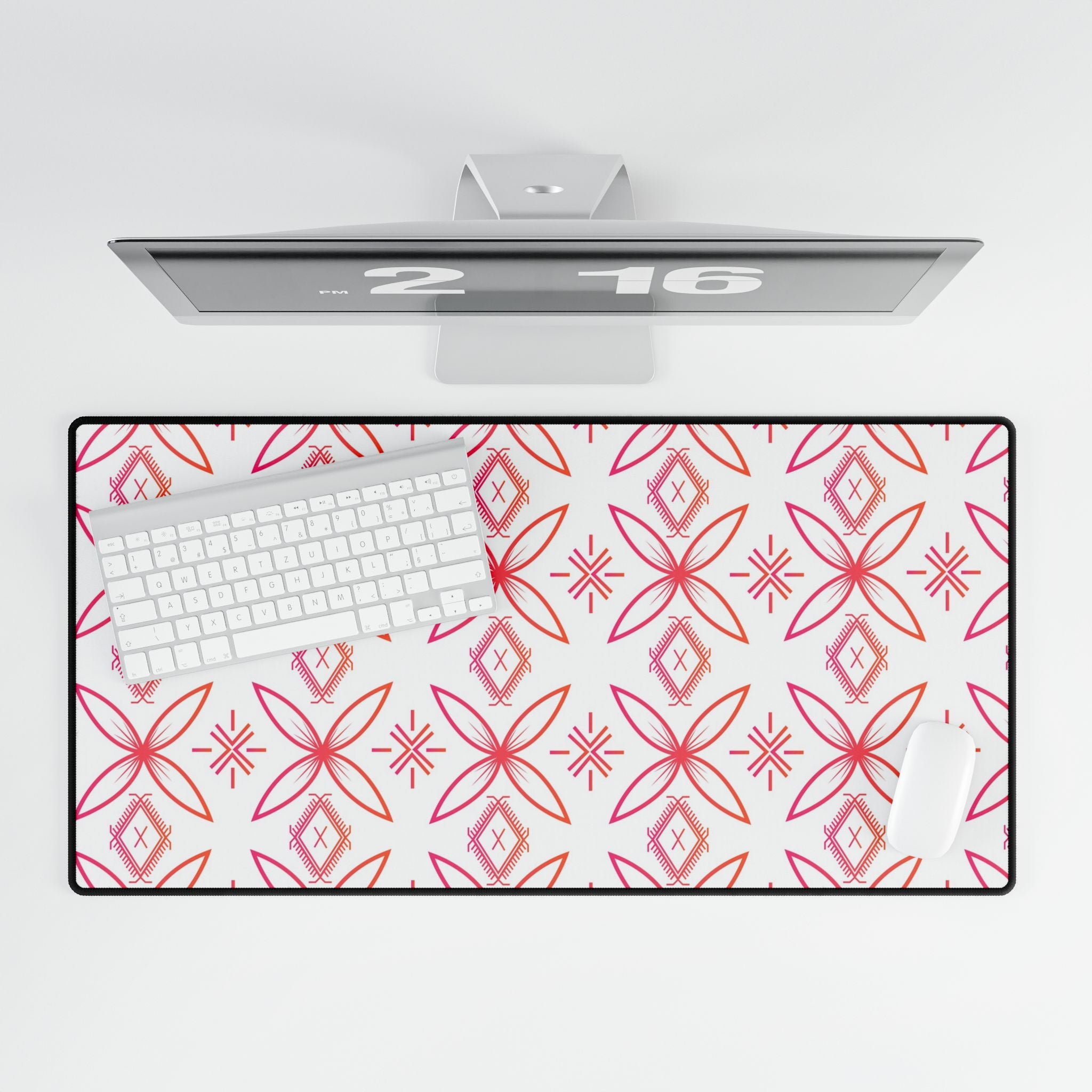 Fuli (Pink & Orange) Desk Mat