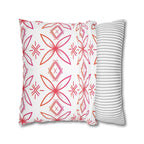 Fuli (Pink & Orange) Square Pillow Case