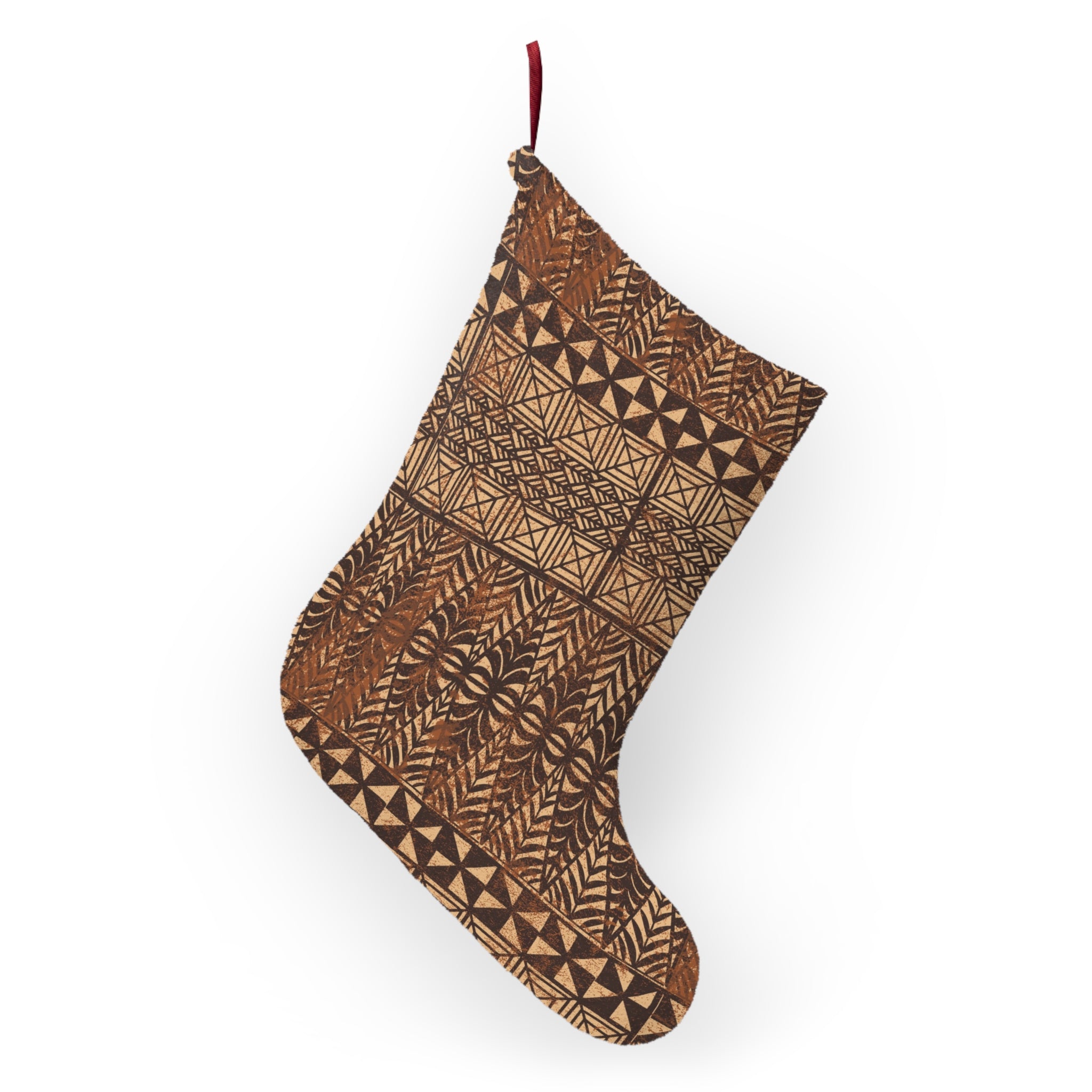 Tongan Ngatu Christmas Stocking