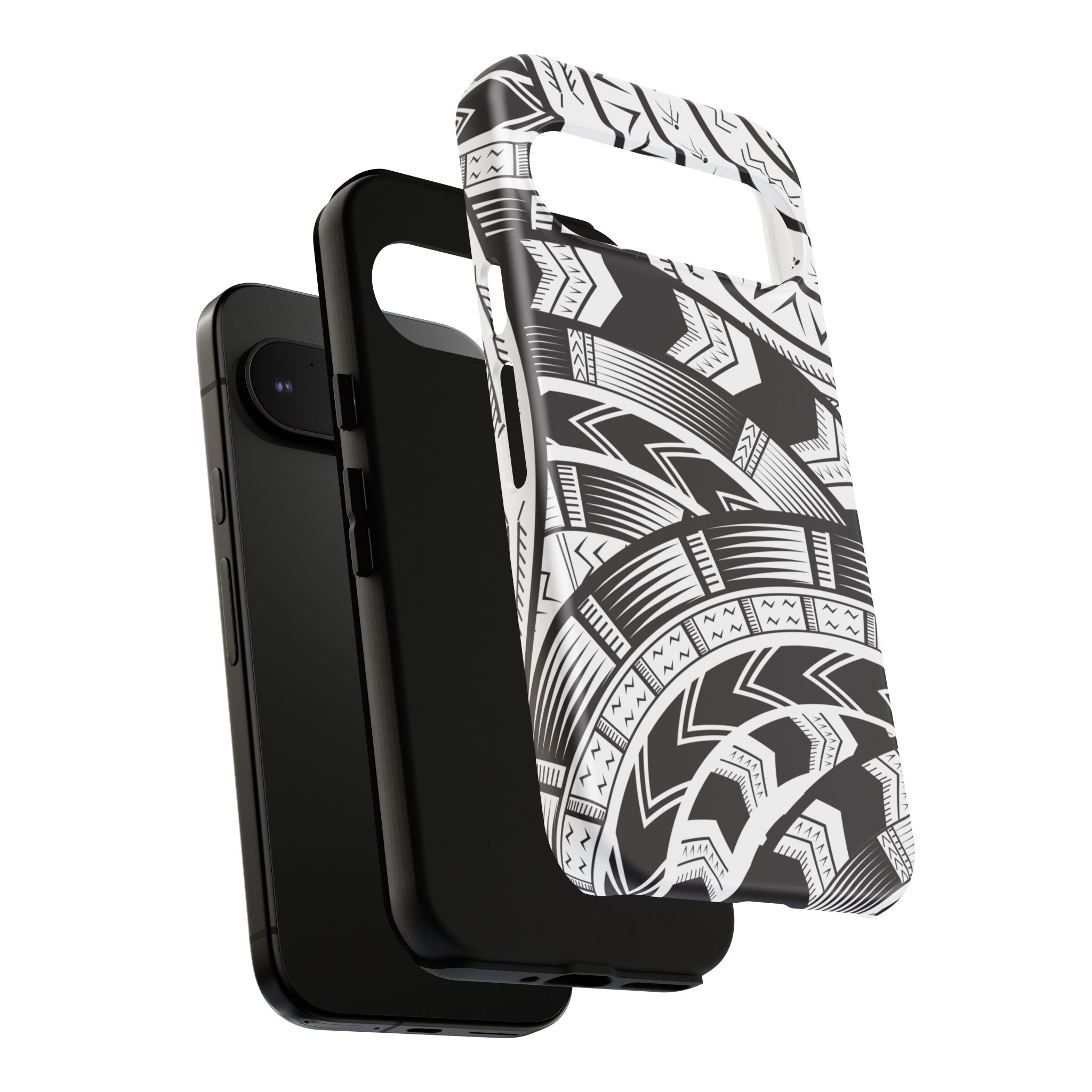 Black and White Tatau Phone Case