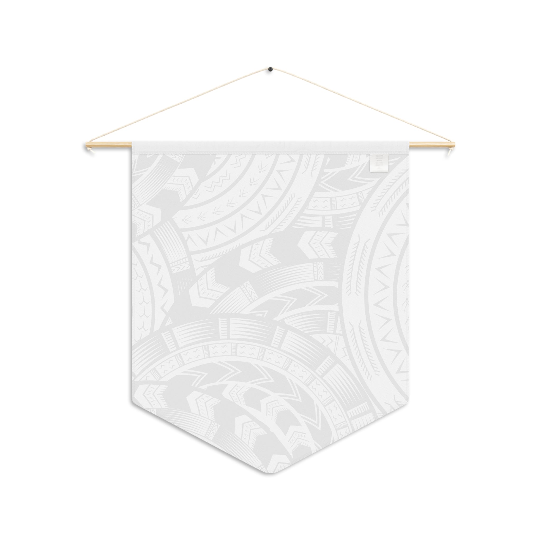 Black and White Tatau Pennant Banner