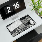 Maluelue (Black & Grey) Desk Mat