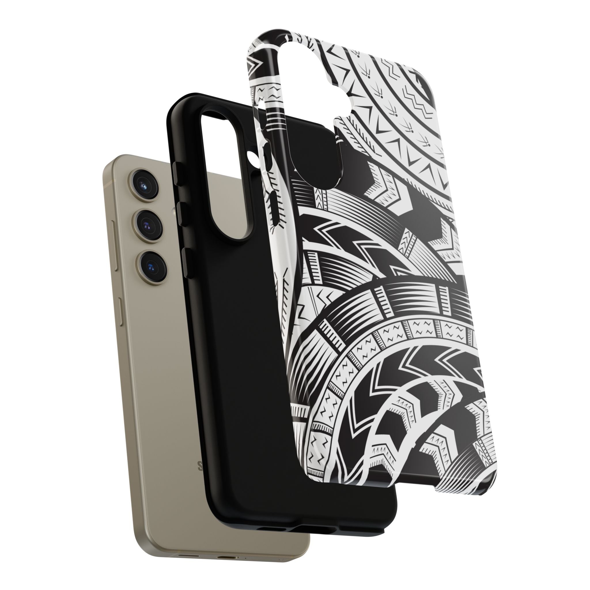 Black and White Tatau Phone Case