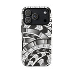 Black and White Tatau Phone Case