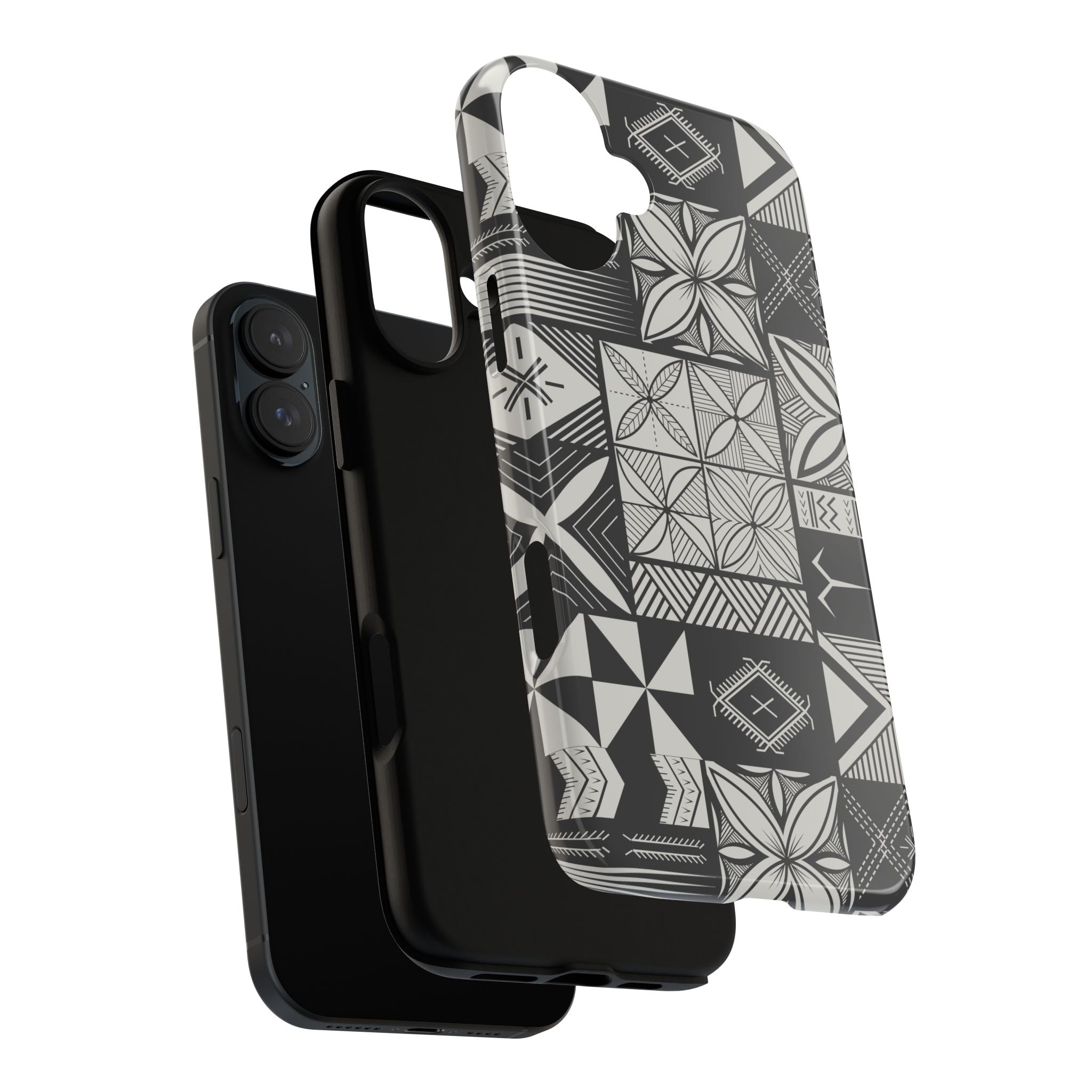 Maluelue (Black & Grey) Phone Case