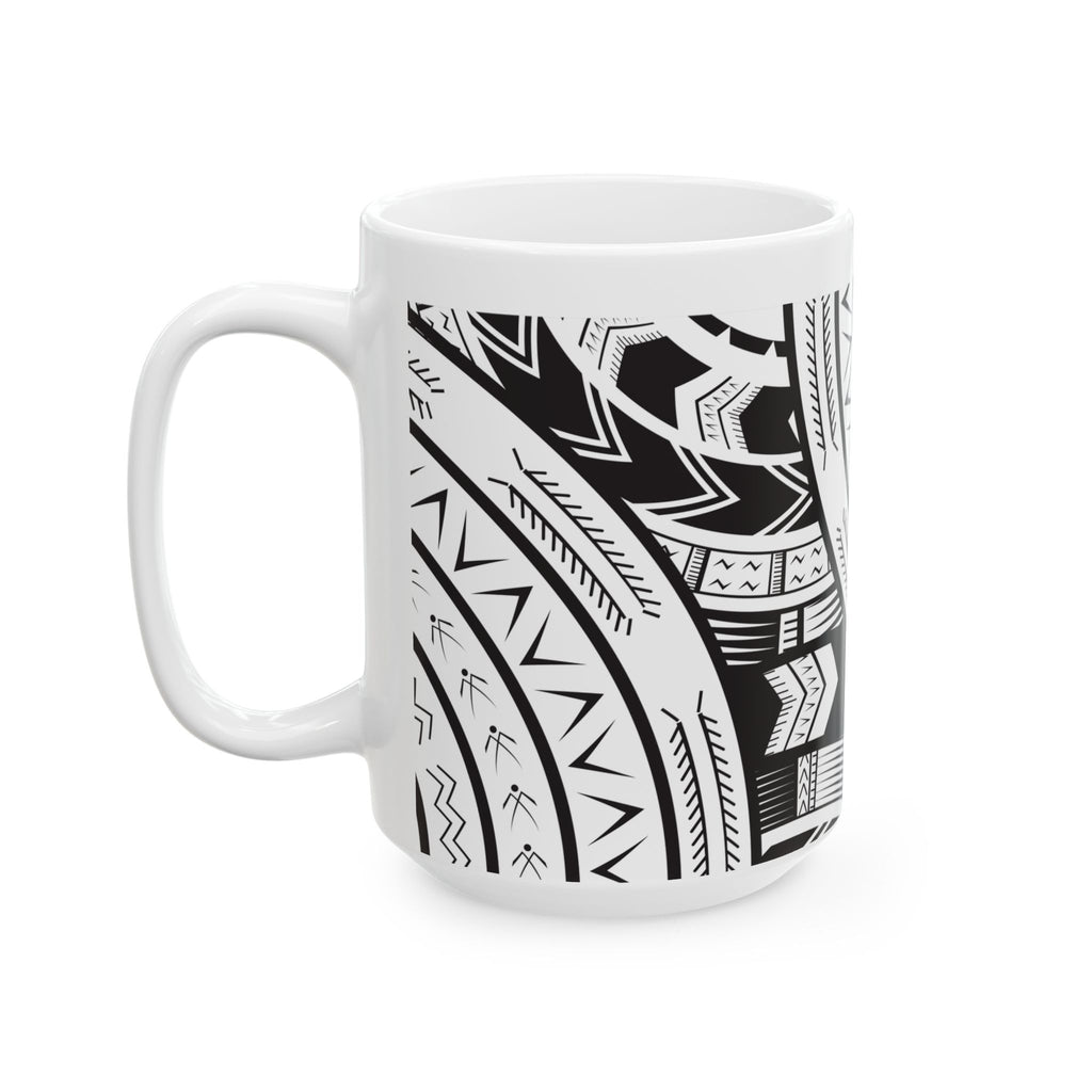 Black and White Tatau Mug