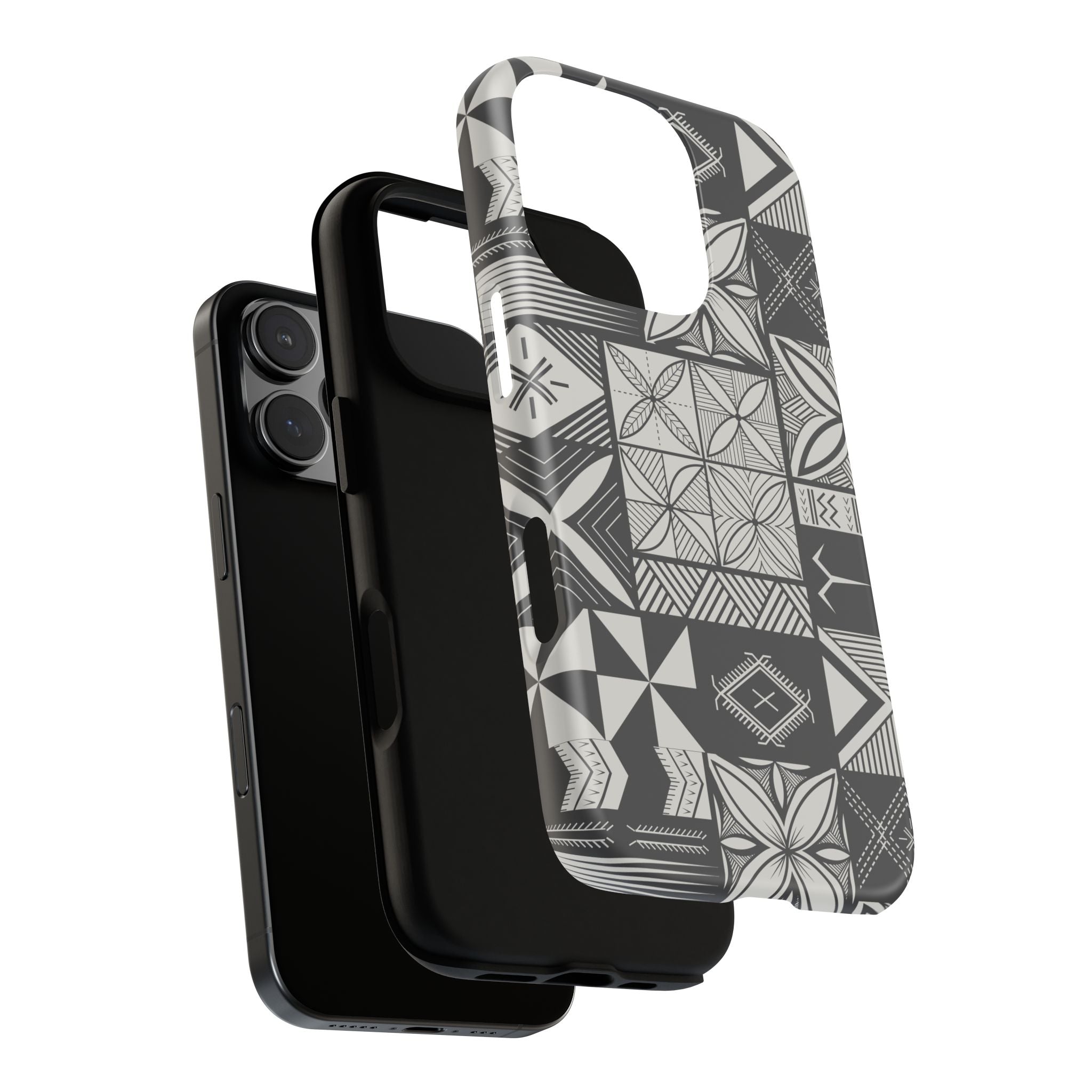 Maluelue (Black & Grey) Phone Case