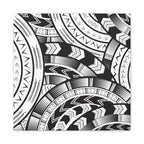 Black and White Tatau Canvas