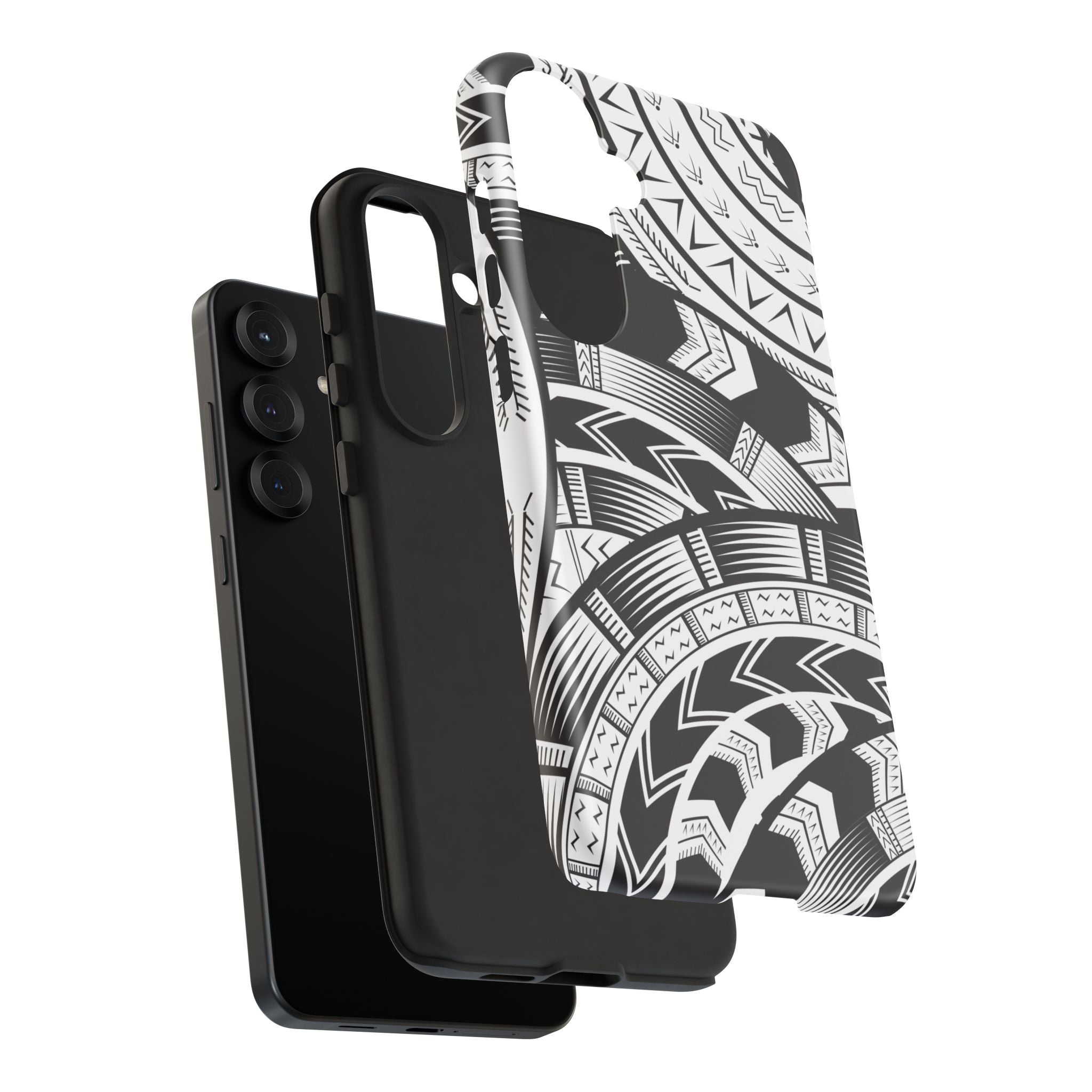 Black and White Tatau Phone Case