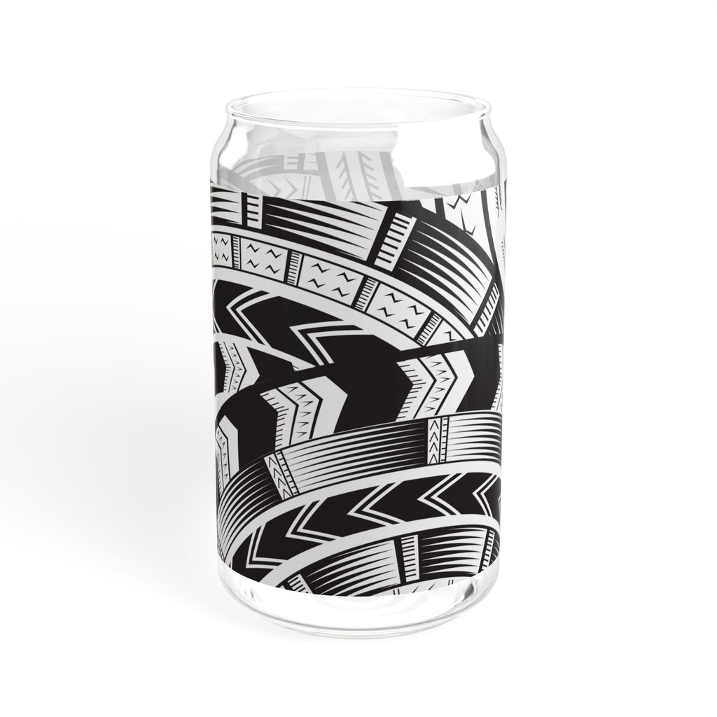 Black and White Tatau Sipper Glass