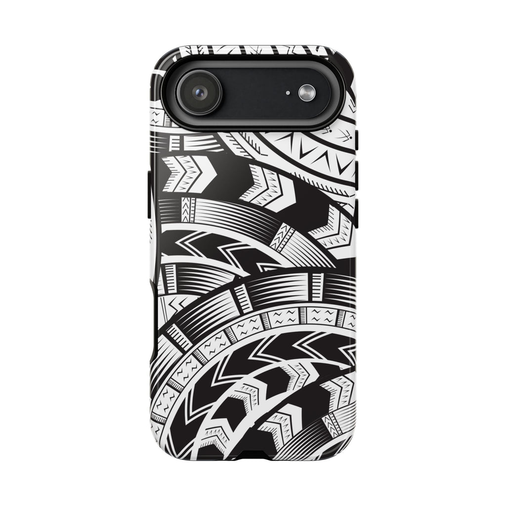 Black and White Tatau Phone Case