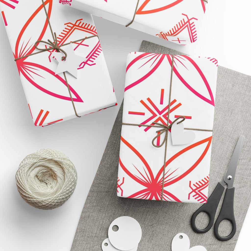 Fuli (Pink & Orange) Wrapping Paper