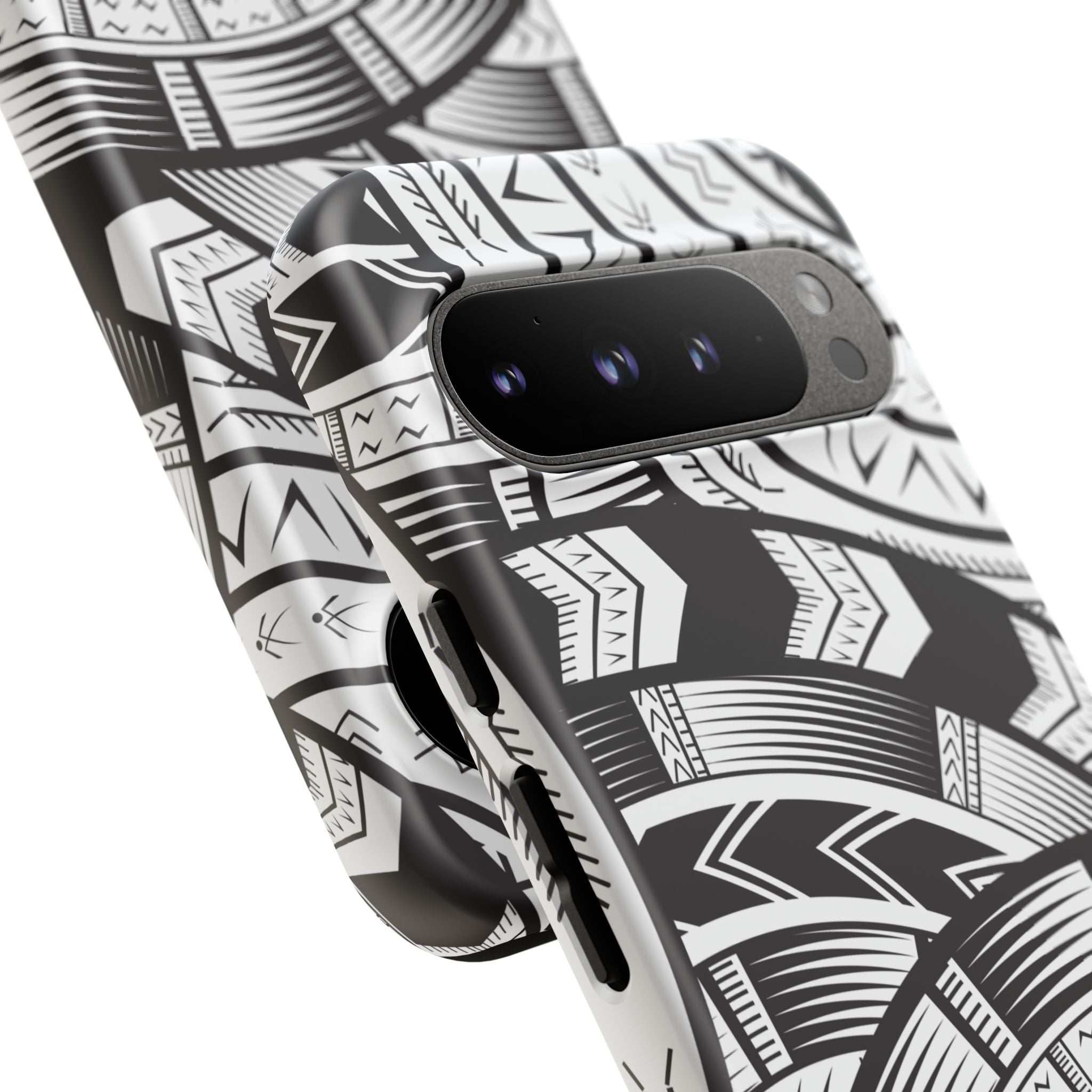 Black and White Tatau Phone Case
