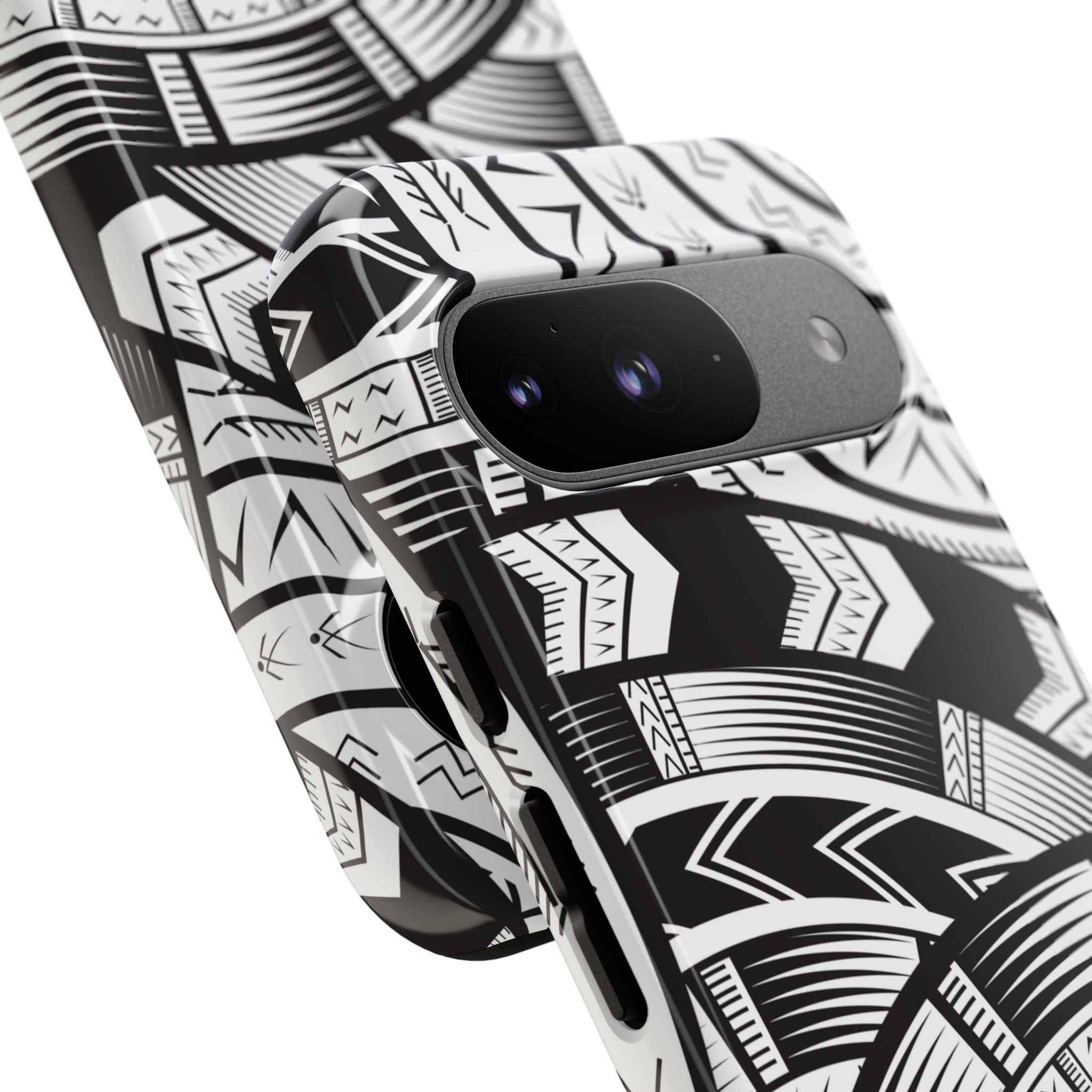 Black and White Tatau Phone Case