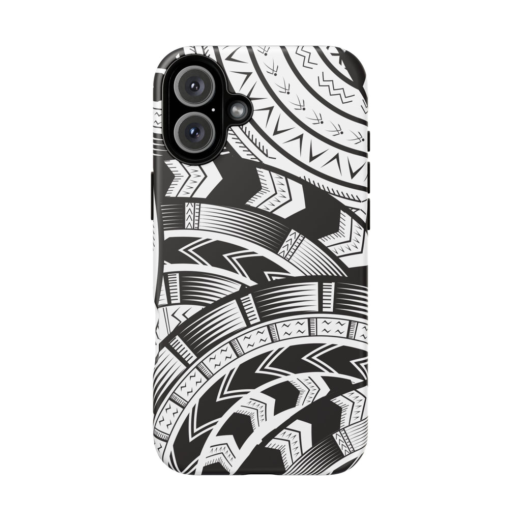 Black and White Tatau Phone Case