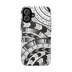 Black and White Tatau Phone Case