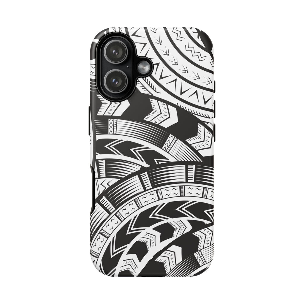 Black and White Tatau Phone Case