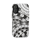 Black and White Tatau Phone Case