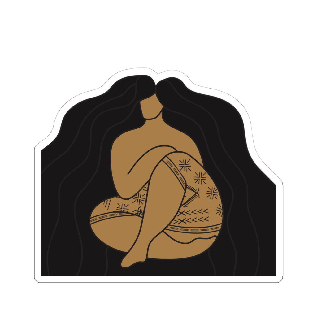 Samoan Malu and Long Hair Don't Care Sticker