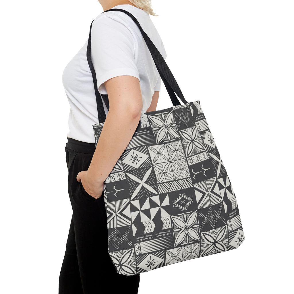 Maluelue (Black & Grey) Tote Bag